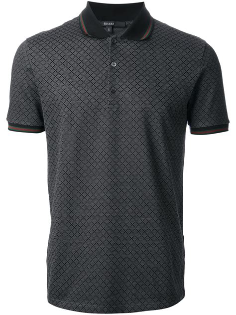 gucci diamond pattern polo|gucci t shirt sale.